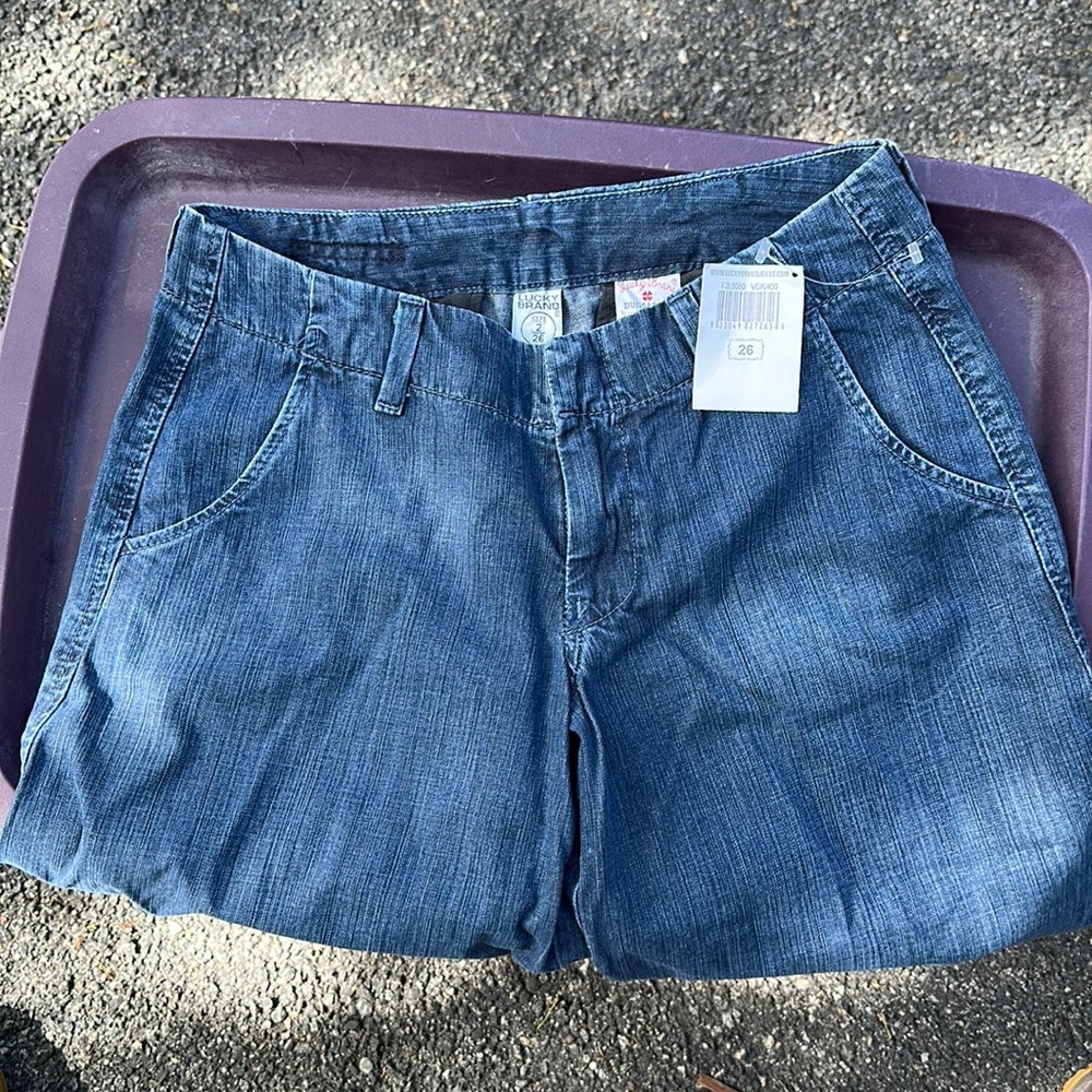 Lucky Brand Denim Cropped Gaucho Pants